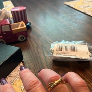 Accents by Affinity Diamonds sterling silver yellow plate size 7 band ring new